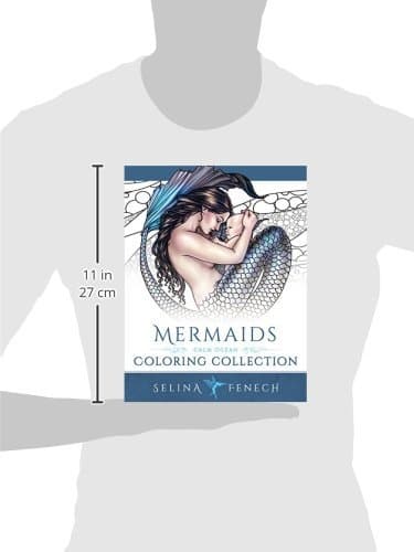 Mermaids - Calm Ocean Coloring Collection (Fantasy Coloring by Selina)