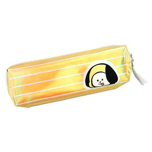 Cianowegy KPOP BTS Cartoon Pen Case Pencil Bag Pouch Laser Colorful Makeup Bag Cosmetic Bag for Fan(CHIMMY)
