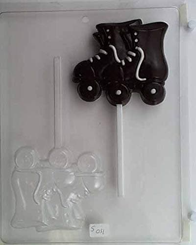 Medium-Large Rollerskates Lollipop Candy Mold S031