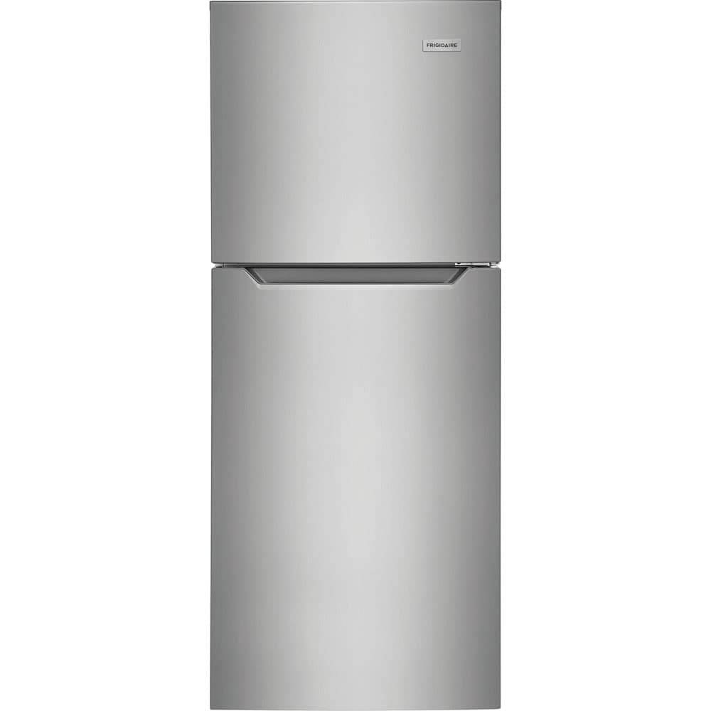 10.1 Cu. Ft. Compact ADA Top Freezer Refrigerator in Brushed Steel with Electronic Control Panel, Reversible Door Swing, ENERGY STAR