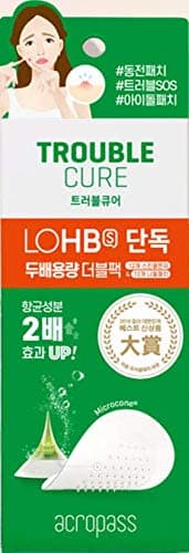 [Acropass] Trouble Cure Doublepack(12 patches and 12 cleansing pads)-Instant Acne Pimple Patch with Dissolving Hyaluronic Acid Micro Structure