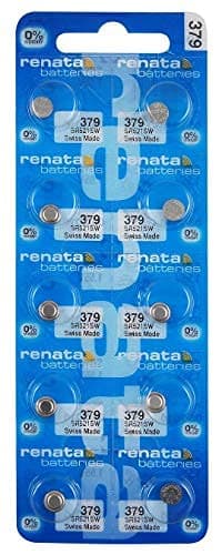 Renata 10 Watch batteries: 379 (Sr521Sw).