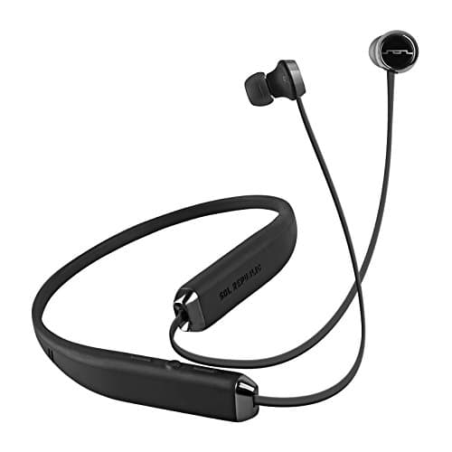 SOL REPUBLIC Shadow Wireless In-Ear Headphones, Waterproof, Rich Bass, Earphones with Built-in Mic & Music Controls - Black/Silver (Certified Refurbished)