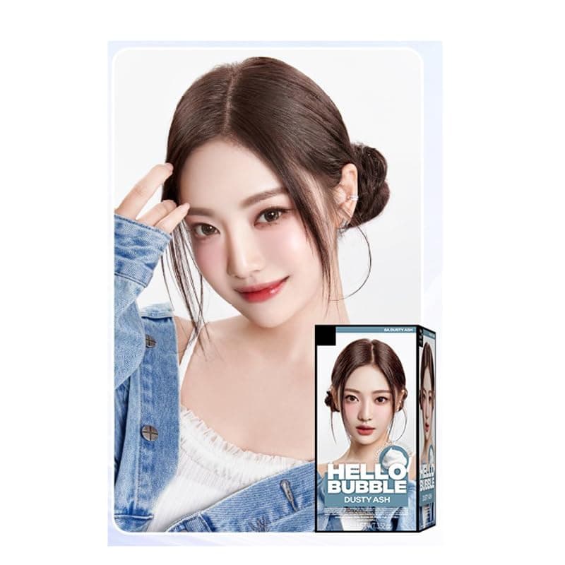 1PC New Hello Bubble Color Dyeing Kit, Easy Hair Dyeing Kit Vanilla Mermaid Rose Bubble Color Dying Kit, Change Your Hair Color At Home! (6A, 3.52 Oz)