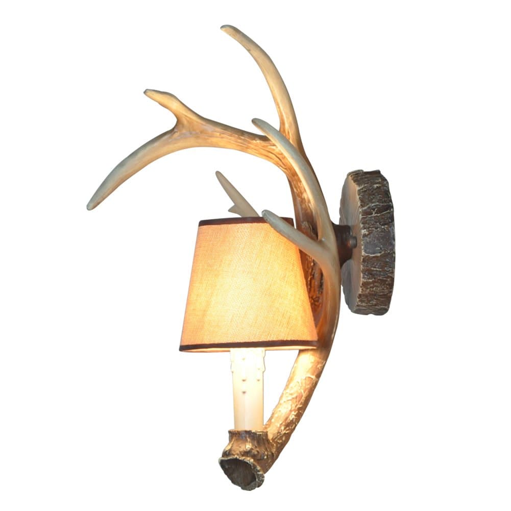 SDLighting® Deer Horn E14 BUlb 1-Light Iron Resin Industrial Retro wall lamp Corridor lamp VillaDining roomVintage cellarTapas barSchoolhouse Lampshade Coffee 1017W-1