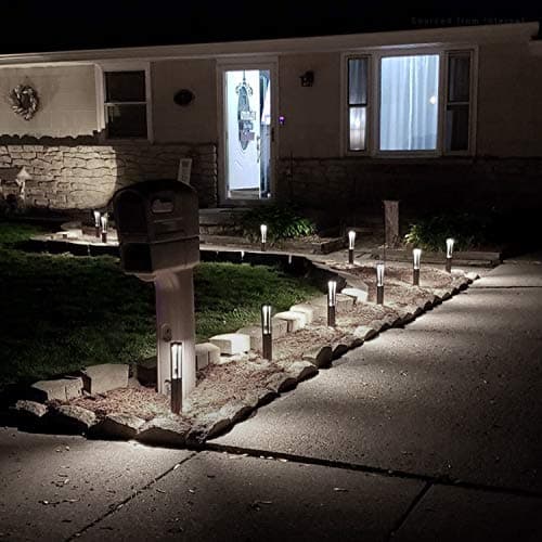 LEONLITE Low Voltage Landscape Pathway lights, LED Bollard Path Lights, 3W Outdoor Landscape Lighting for Driveway, Garden, Aluminum, 12-15V AC/DC, IP65 Waterproof, 4000K Cool White, Black, Pack of 10