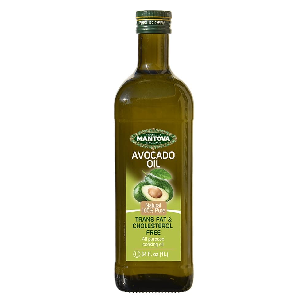 Avocado Oil 34oz, 100% Pure Avocado Oil, Trans Fat Free, Cholesterol Free, All Purpose Cooking Oil, Keto Friendly (34 ounces)