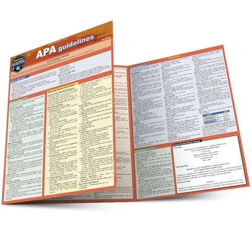 APA Guidelines - 7th Edition: A Quickstudy Laminated Reference Guide