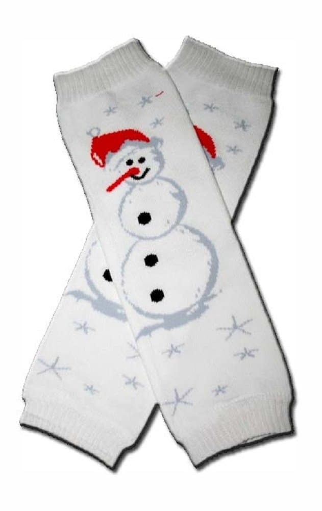 Precious Eggs Unisex-Baby Christmas Small Snowman Leg Warmer Multi