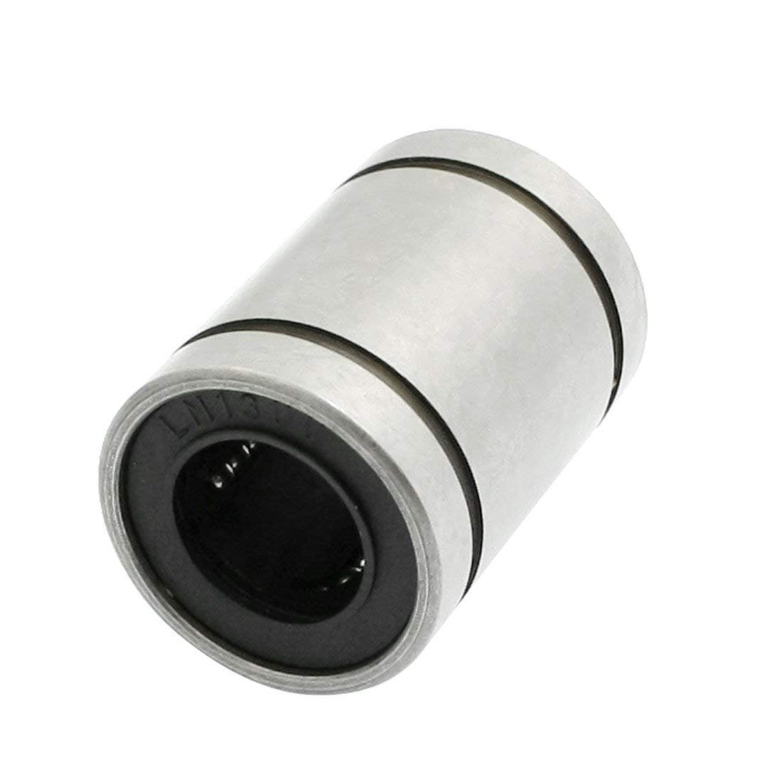 STORE99® a12112400ux0091 13mm x 23mm x 32mm Silver Tone LM13UU Linear Motion Ball Bearings, 0.51 Metal, Rubber