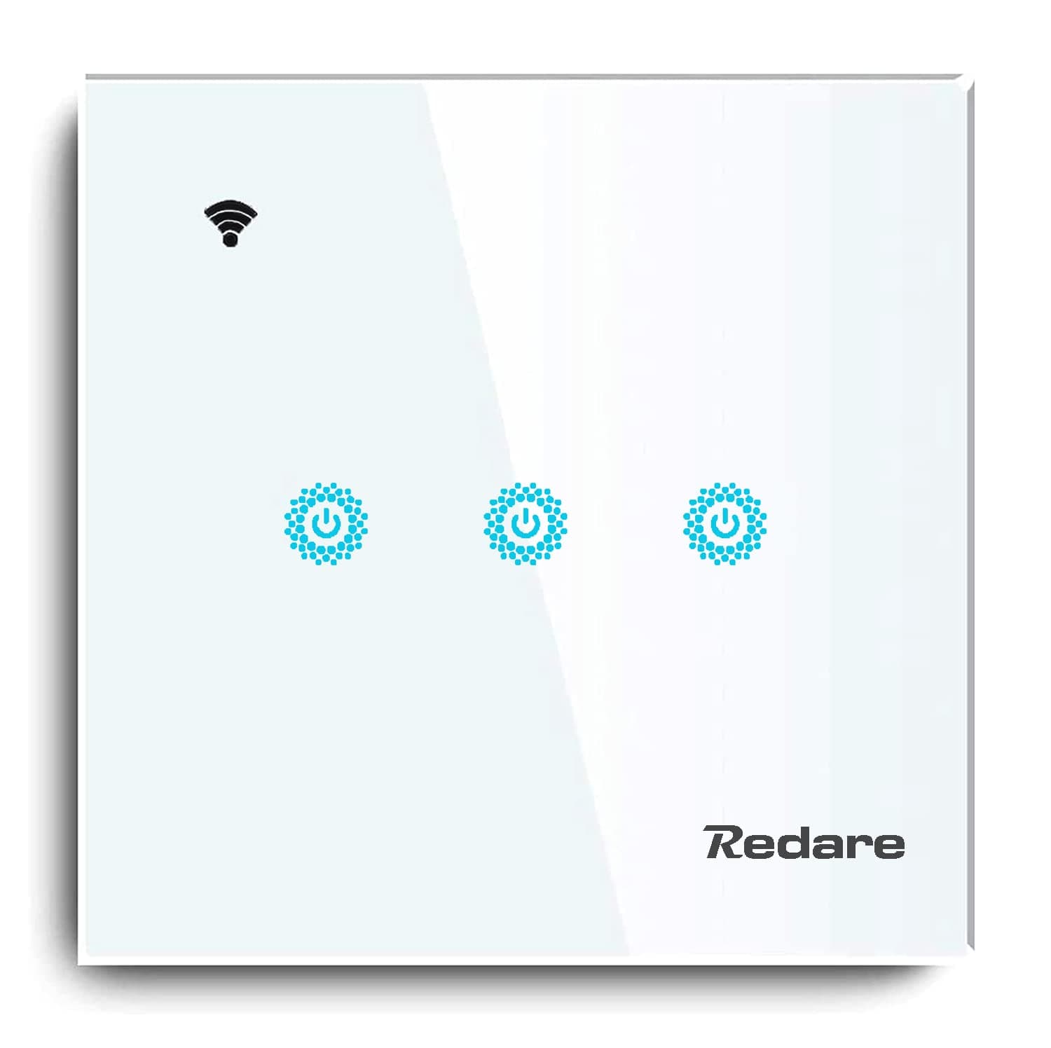 Alexa Light Switch,Smart Light Switch,WiFi Switch,No Neutral Wire Required,No Hub Required,Compatible with Alexa and Google Home,App Control Touch Switch,Timing Function(White 3 gang)