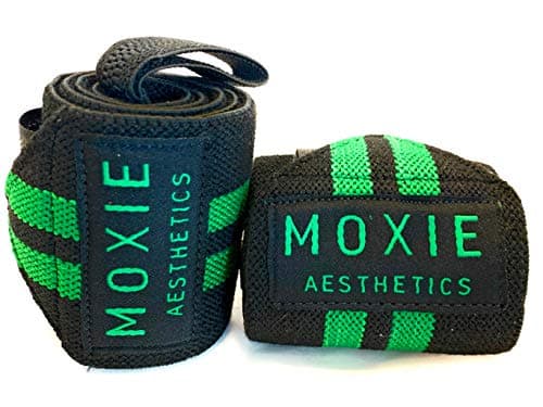 Moxie Aesthetics Extra Strength Wrist Wraps. Superior Support Straps for Weight Lifting, Gym & Fitness Workout, Crossfit Wods. for Men & Women,Multi-Colors Available. Comes in 18/24 Inches