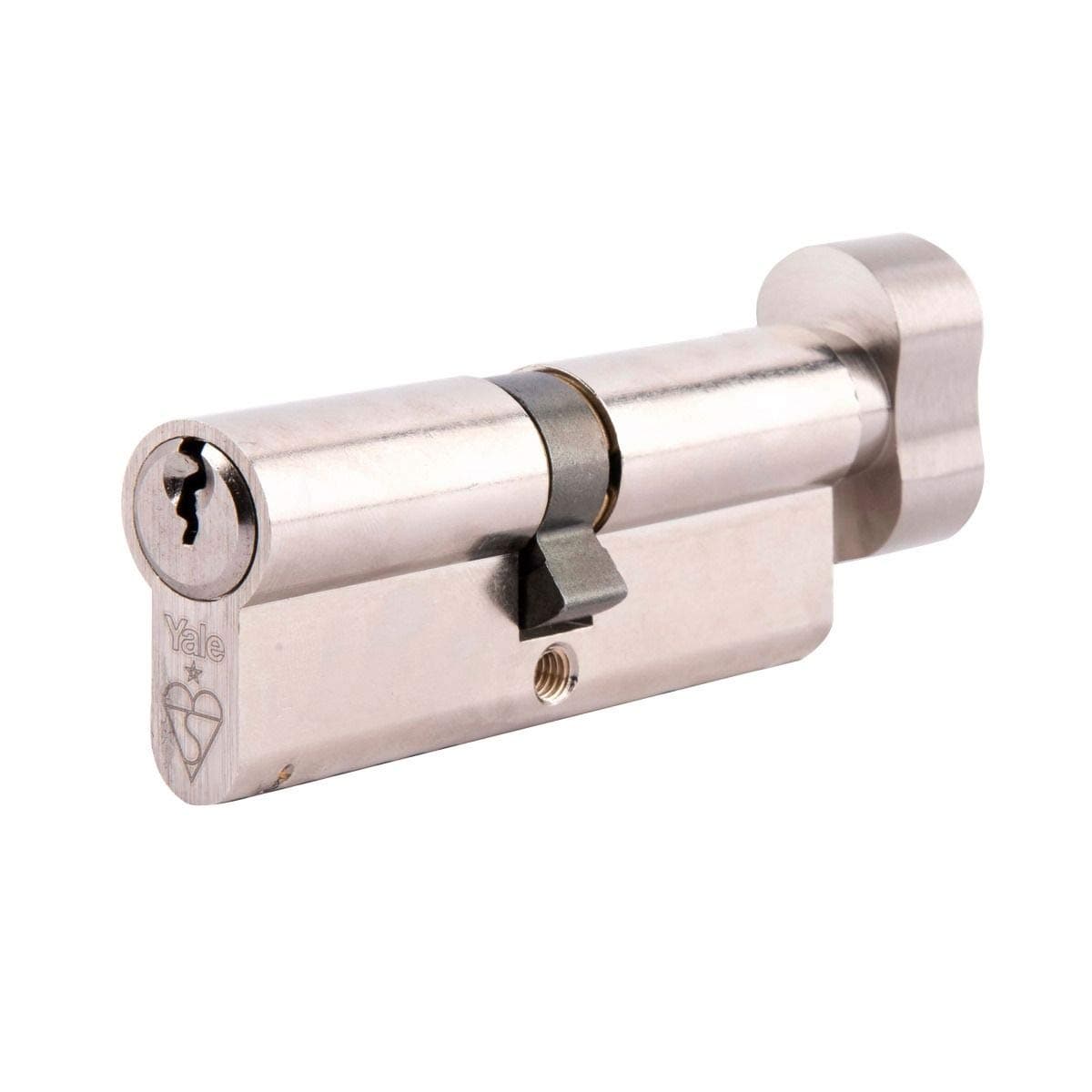 PKMT3535-NP Euro Thumbturn 1 Star Kitemarked Cylinder, 3 Keys Supplied, High Security, Visi Packed, Suitable for All Door Types, Nickel Finish, 35:10:35 (80 mm)