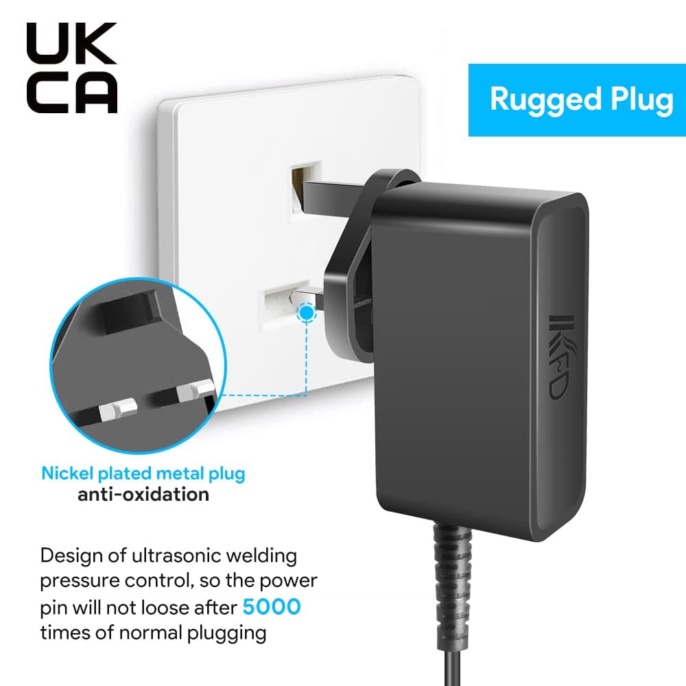 KFD 12V Jumper Laptop Charger for Jumper EZbook S4 S5 X3 X4 3Pro V3 V4 A5 EZpad 6 Pro Fusion5 A90B+ Pro Lapbook S15 Teclast F15 F7 Chuwi CoreBook Pro 13 LincPlus P3 P4 1409 1429 Power Supply Adapter