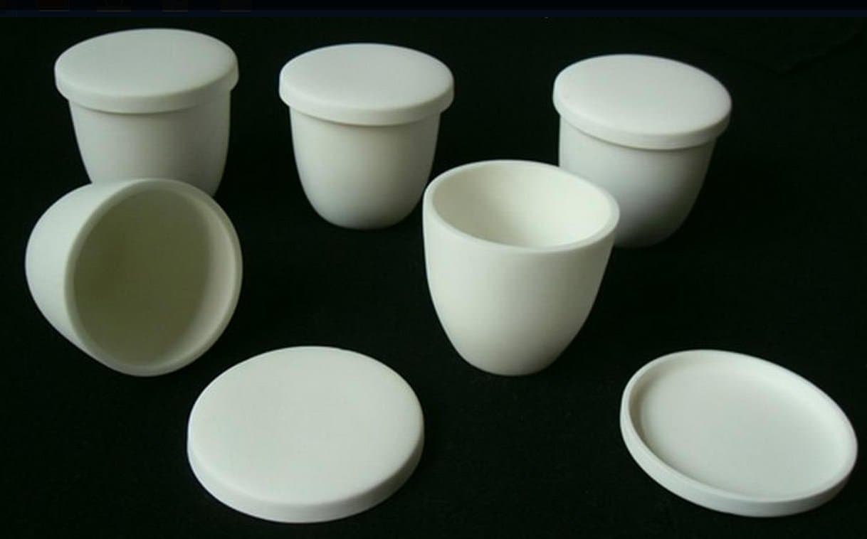 Alumina Ceramic (99.7%) Crucible 50ml with lid *1 piece