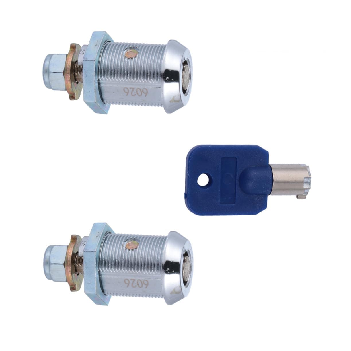 Hemobllo 2pcs Door Lock Arcade Machine Locks Toolbox Locks with Keys Arcade Machine Cam Lock Desk Lock Replacement Arcade Locks Keyed Truck Toolbox Game Console Lock Tubular Unlock Iron