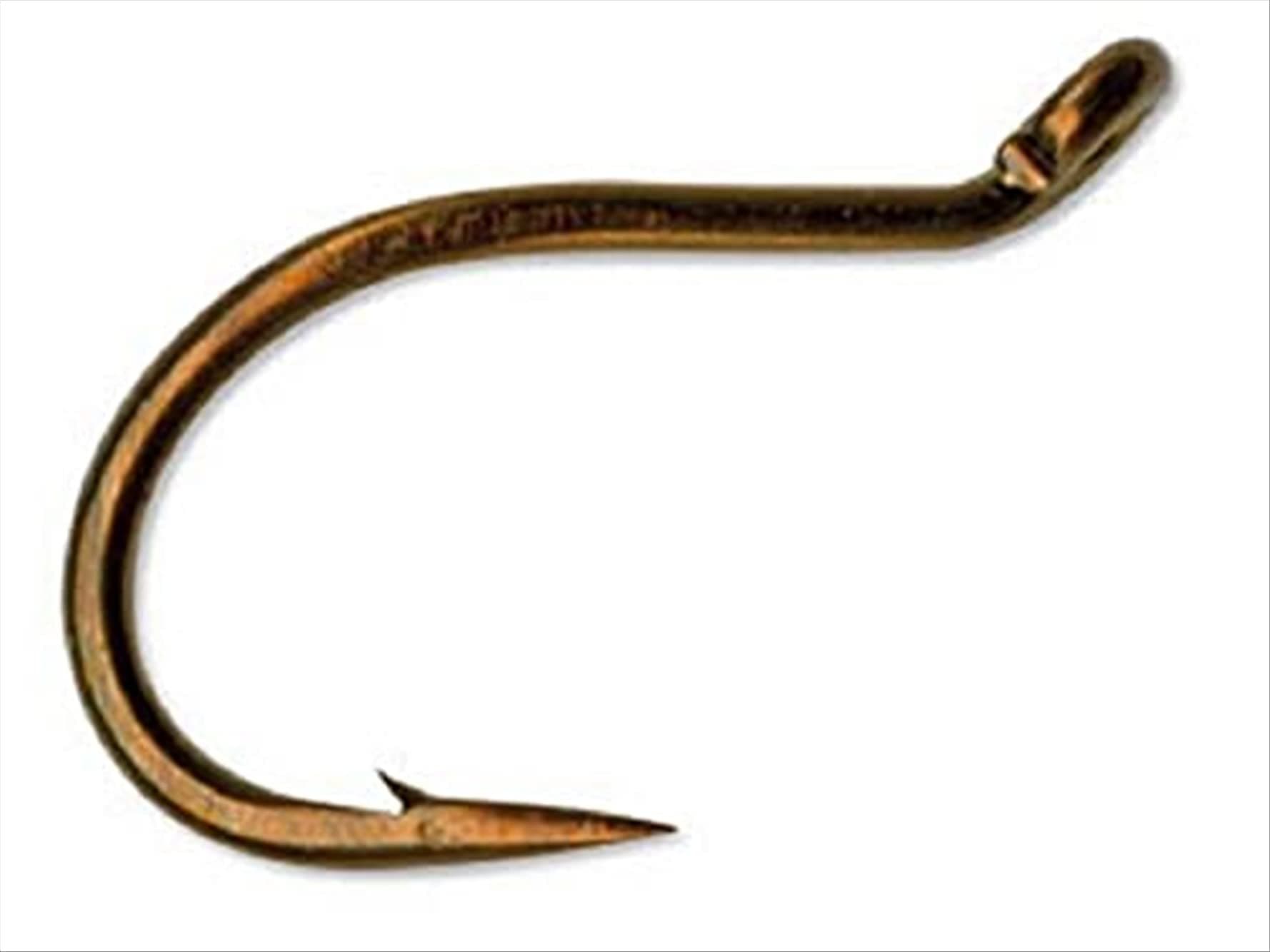 Mustad UltraPoint 9523UPBR Viking Live Bait Fishing Hook (Pack of 25), Bronze, Size 2