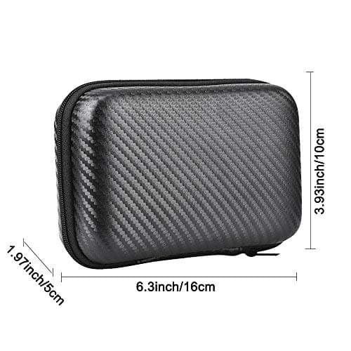 Jiusion Original USB Microscope Carrying Case Bag for Digital Microscope, Compatible with Other Brands, Black, Modern, Unisex, Zippered Pocket, 6.3x3.93x1.97inch, EVA Material, 12-Month Warranty