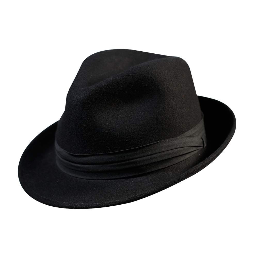 Mens Trilby Fedora Hats Wool Gatsby Hat Felt Manhattan Women Costume Outfit Halloween Christmas Decorations