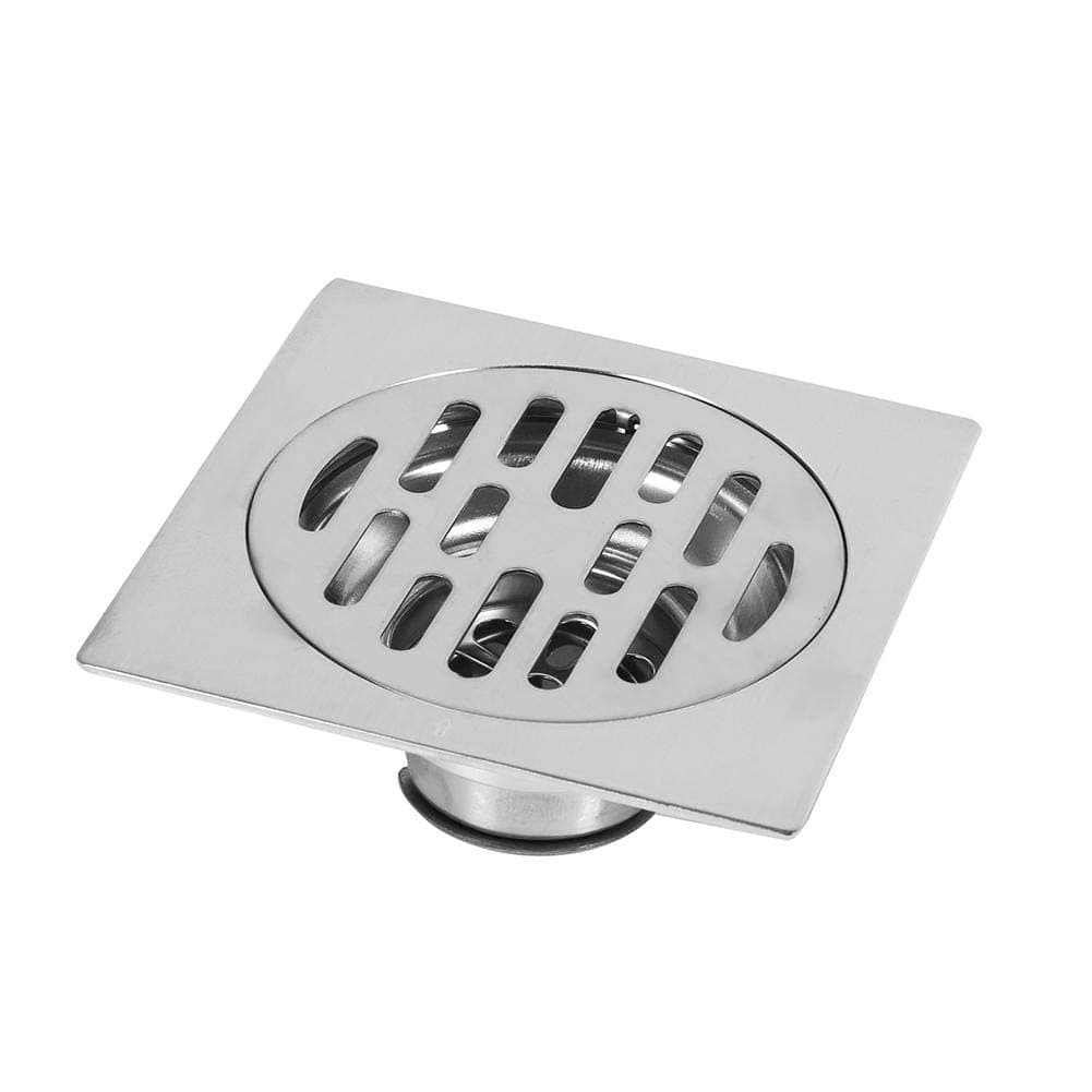 Excefore Stainless Steel Square Anti-odor Floor Drain, Anti-odor Anti-clogging Bathroom Floor Drain with Removable Strainer Cover, Anti-Clogging for Kitchen, Washroom, Garage Basement