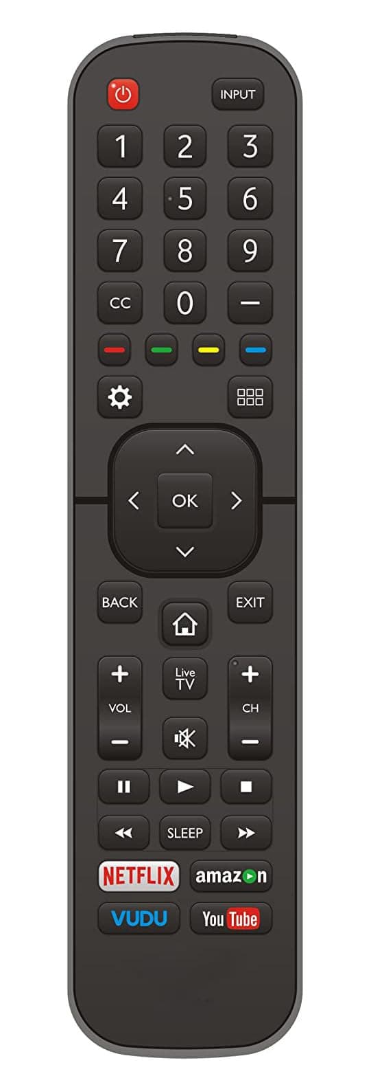 Universal for All Hisense-TV-Remote Compatible with All Hisense 4K LED HD UHD Smart TVs - Not for fire & roku TV