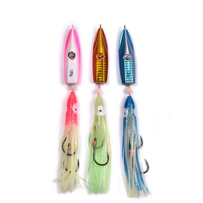Fishing Lures, Metal Jigging Lures, Long Casting Spoon Lures, Fishing Jigs for Bass Pike Walleye Perch, Jig Lure for Freshwater and Saltwater