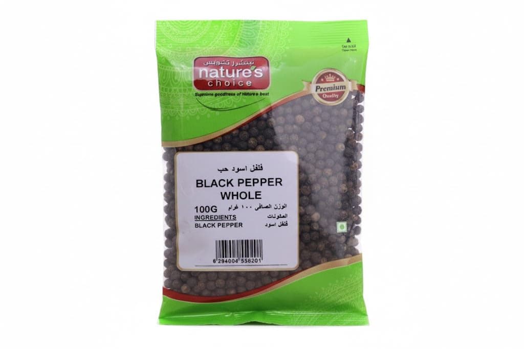 Black Pepper Whole (Packet) 100g