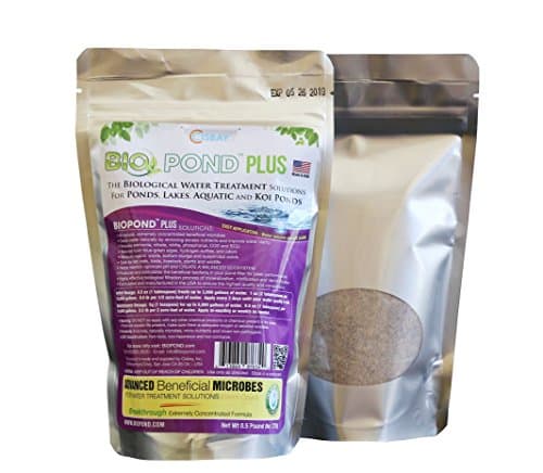 Cisbay BIOPOND Plus 0.5 lb Bag - Natural and Biological Water Treatment Solutions for Ponds, Lakes, Aquatic, KOI Ponds - Very Fast Result!