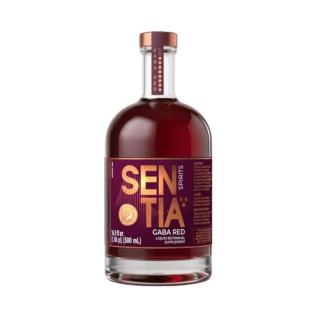 - Sentia Gaba Red, Botanical Non Alcoholic Spirit, Award Winning, Vegan, Gluten Free and GM Free, Zero Proof, Natural Plant Taste, Bittersweet Spiced Berries taste, Up to 20 Drinks, 16.9 fl oz (500ml), Mix with Tonic or Soda