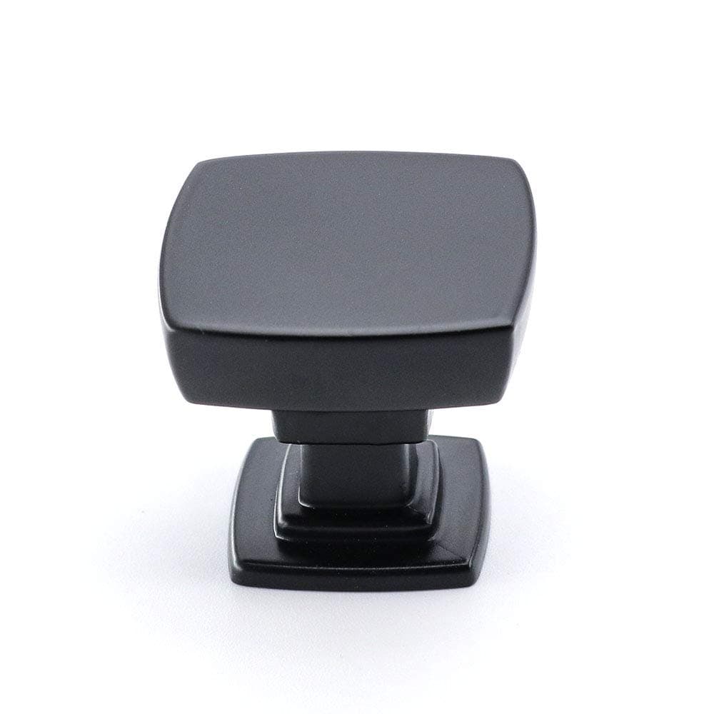 LONTAN 10 Pack Black Drawer Knobs Square Door Knobs Cupboard Door Knobs Kitchen Cabinet Knobs Kitchen Hardware LS9016BK