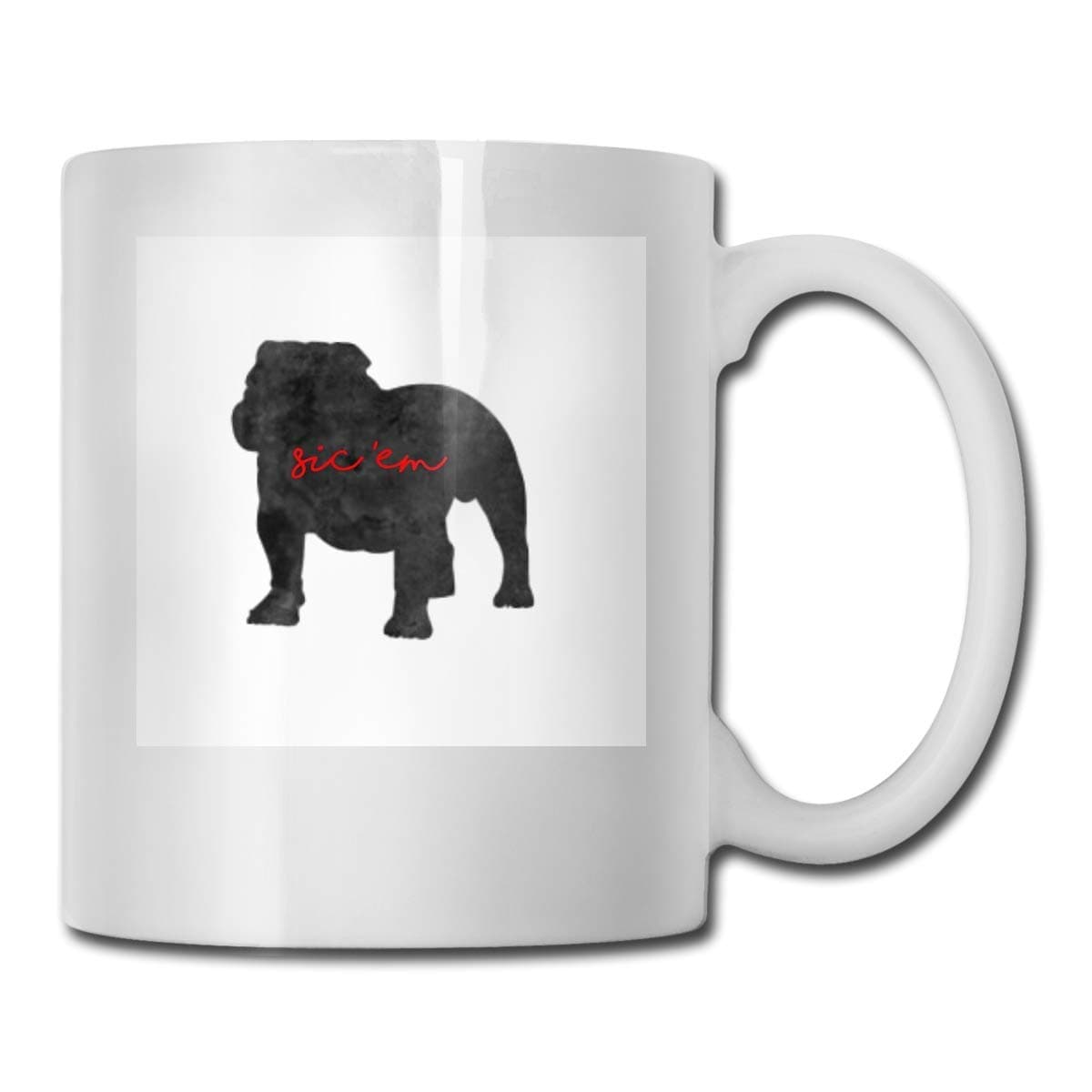 Sic Em UGA Georgia Bulldogs Ceramic Cups Code 330ml