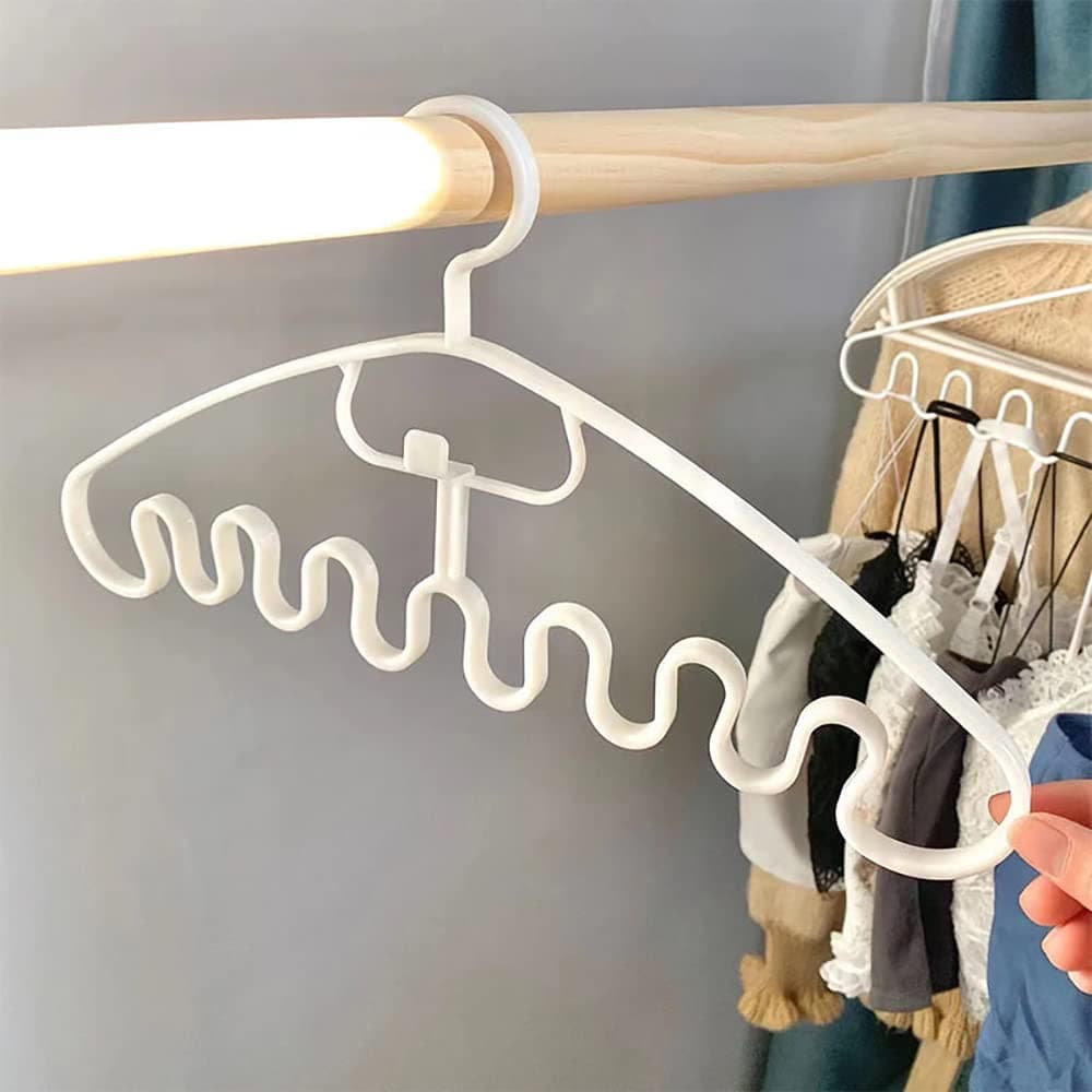 ThroushineClapfun Wave Pattern Stackable Hanger (10pcs)