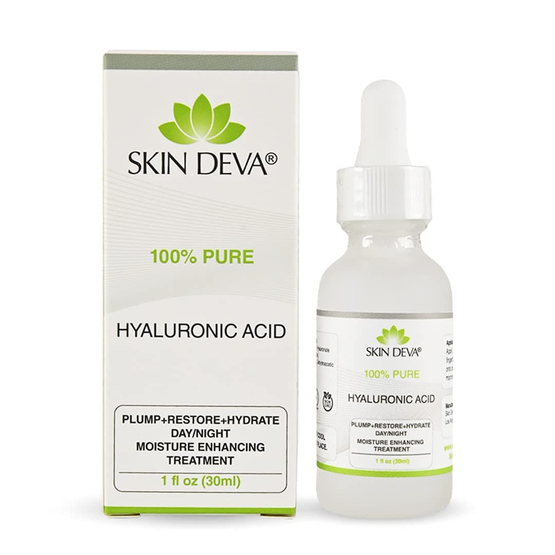 100% Pure Hyaluronic Acid Serum for Face – Hydrating Facial Serum to Help Plump and Smooth the Appearance of Fine Lines – Lightweight Moisture Boost for All Skin Types – 1 Fl oz