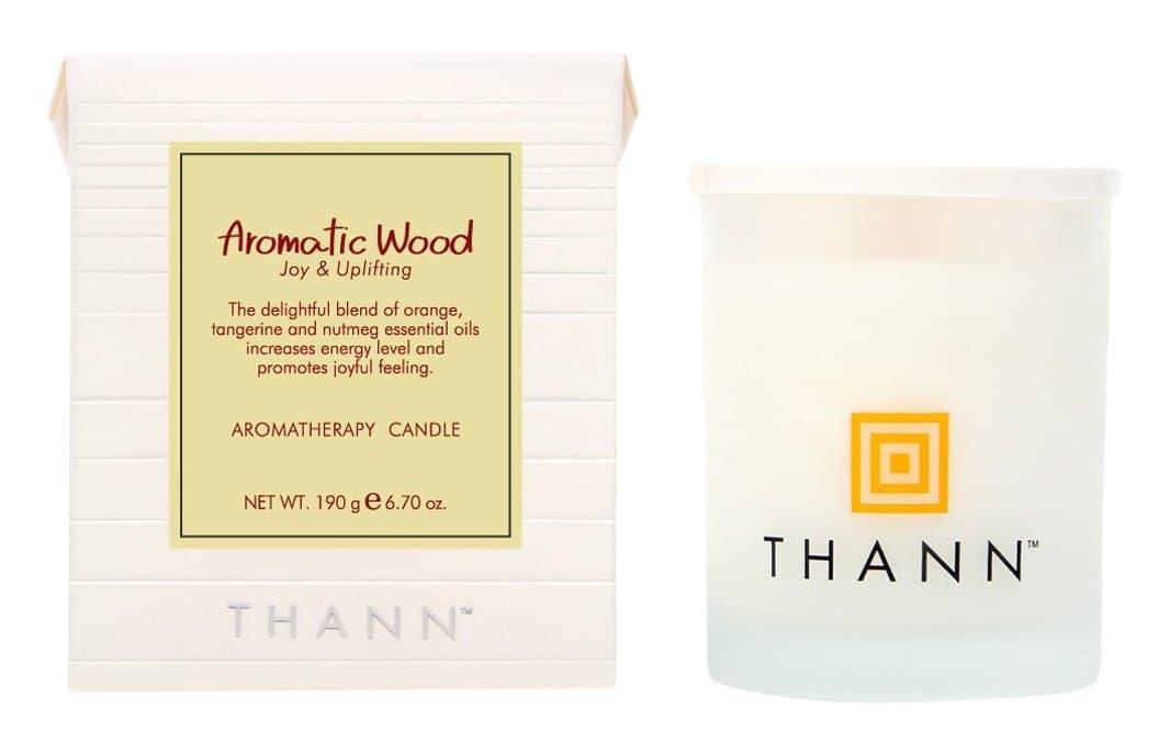 THANNAromatic Wood Aromatherapy Candle, SPA Romantic wedding Creative birthday Home Fragrance Gifts