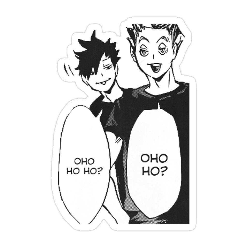 DKISEE 3 PCs Bokuto & Kuroo Ohoho Haikyuu Die-Cut Stickers Decals Bumper Stickers for Teens, Girls, Women Vinyl Stickers 4 inches