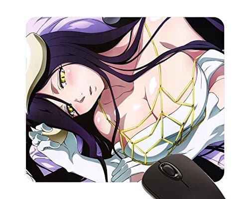 Beautiful Girl Albedo Overlord Horns Maehara Momoko mouse pad (22x18cm)