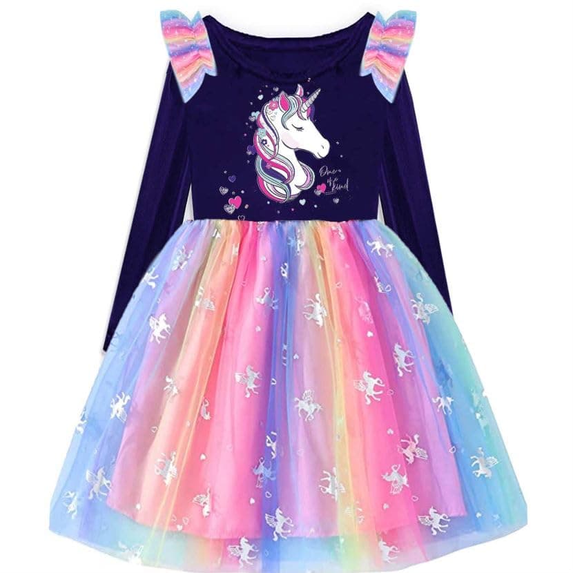 Girls Dresses Winter Long Sleeve Party Gifts for Girls 3-7 Years