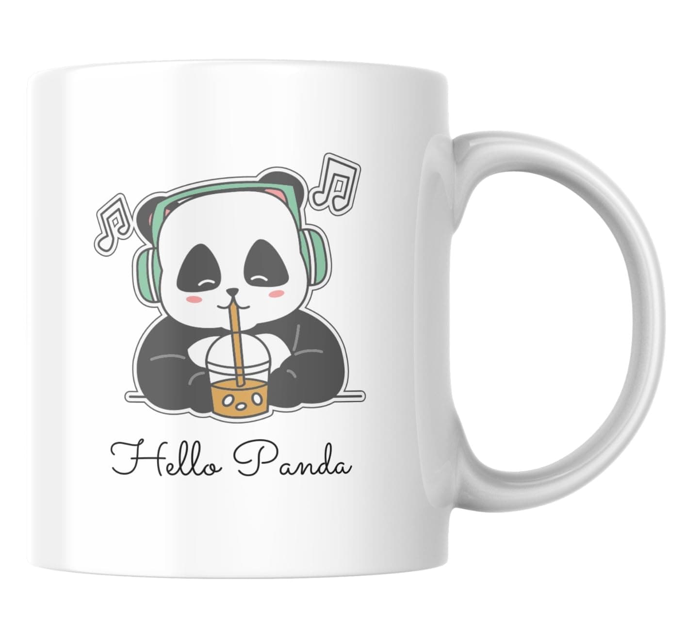 PRINTED DESIGN Hello Panda Ceramic Coffee Mug,Best gift - Birthday Gifts - Printed Mugs