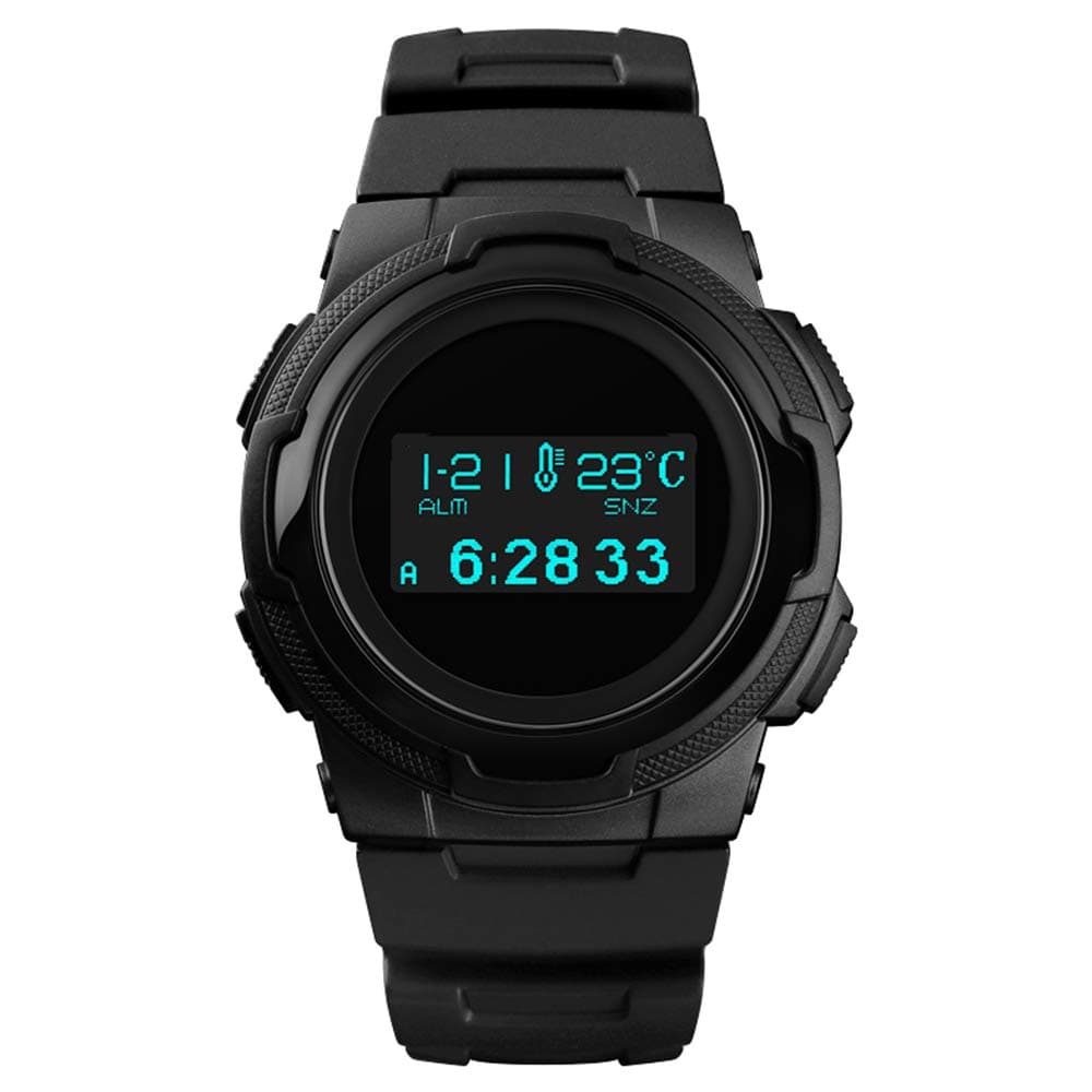 Pedometer Watch, Digital Outdoor Sports Watch for Men Boy, Military Waterproof Watch with Step Tracker Stopwatch Countdown