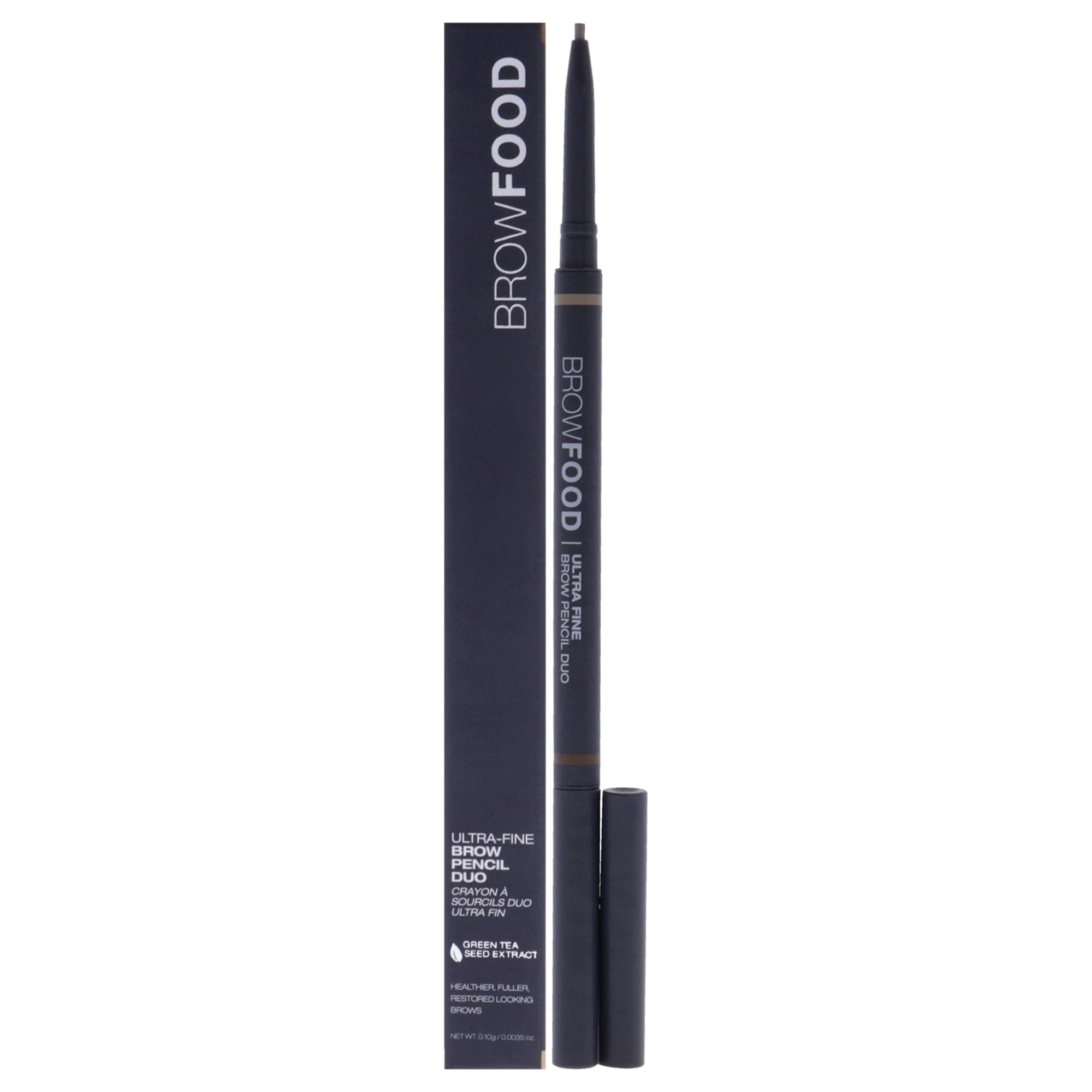 BrowFood Eco Precision 2-Tone Brow Pencil with Refill, Blonde, 0.4g