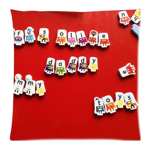 High Quality Custom Alphablocks Letters Zippered Pillow Cases 18"x 18"(Twin sides)