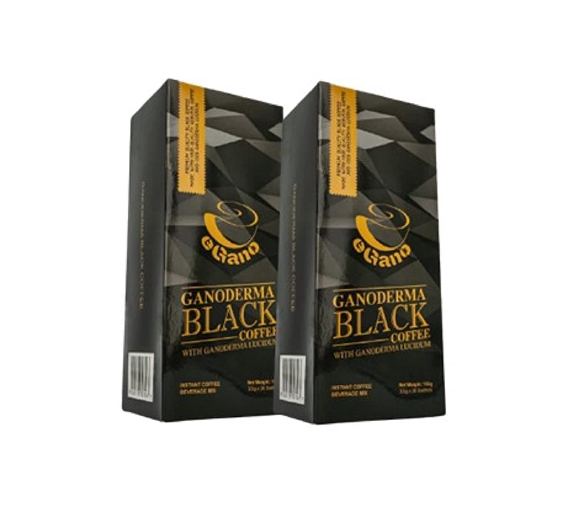 2 Boxes eGano Premium Ganoderma Black Coffee Instant Coffee With Ganoderma Lucidum Extract (3.5g x 30 Sachets / Box)