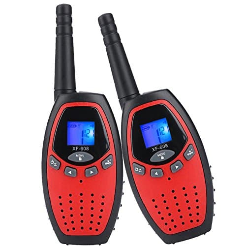 Walkie Talkies for Kids ZOFU Two Way Radio 3 Kilometres Range 22 Channels Children Outdoor Camping Hiking,Red/Black,Pakc of 2