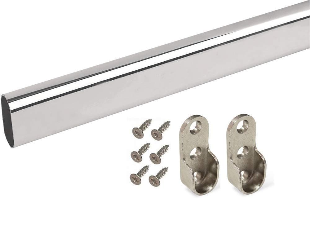 2XWardrobe Hanging Rail Set