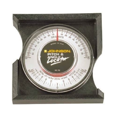 Johnson Level 750 Pitch & Angle Locator in Degrees and Inch Rise per Foot Run