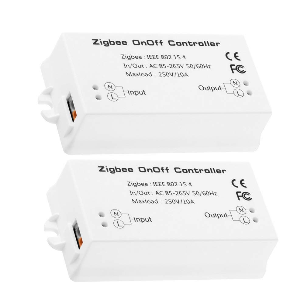 [2 Pieces]Zigbee Home Smart Controller,Zigbee Smart Switch,Compatible with Amazon Echo Plus Alexa, and Smart Things Hub APP & Voice Controlled