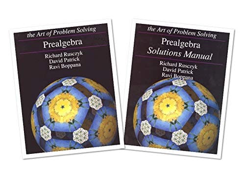 Art of Problem Solving: Prealgebra Books Set (2 Books) - Prealgebra Text, Prealgebra Solutions Manual
