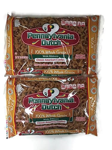 Pa. Dutch Whole Grain Egg Noodles, Wide Ribbon, 12 Oz. Packages (Set of 2)