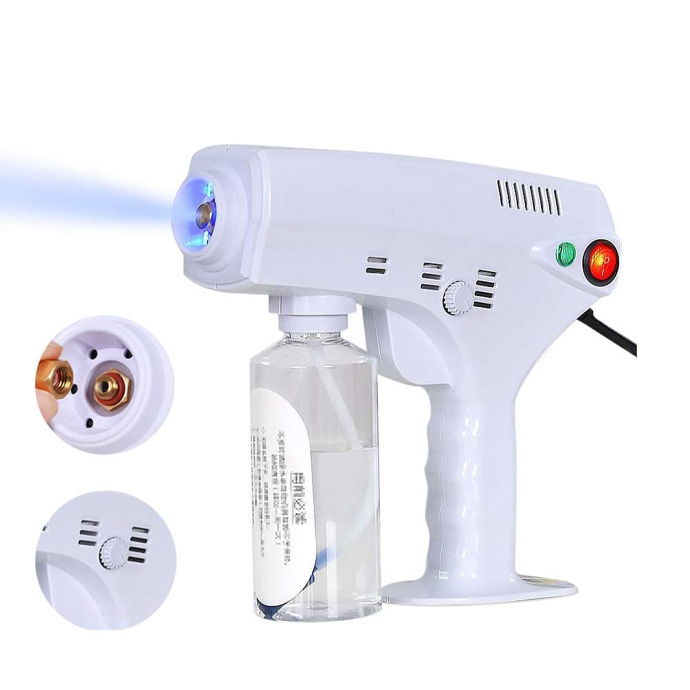 LCTS Handheld Nano Sterilization Spray Gun Hair Nano Spray Gun, with 260ml Large Capacity Spray Bottle Superfine Nano Disinfection Spray, for Home Disinfection,A