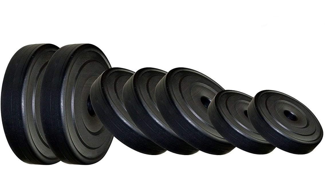 BODY MAXX PVC Weight Plates Home Gym Combo